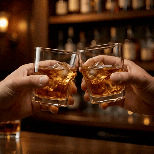Otto 5 oz Whiskey Glass - 2 3/4" x 2 3/4" x 3" - 6 count box