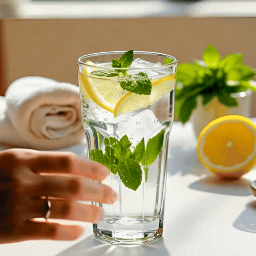 Otto 12 oz Beverage Glass - 3" x 3" x 5 3/4" - 12 count box