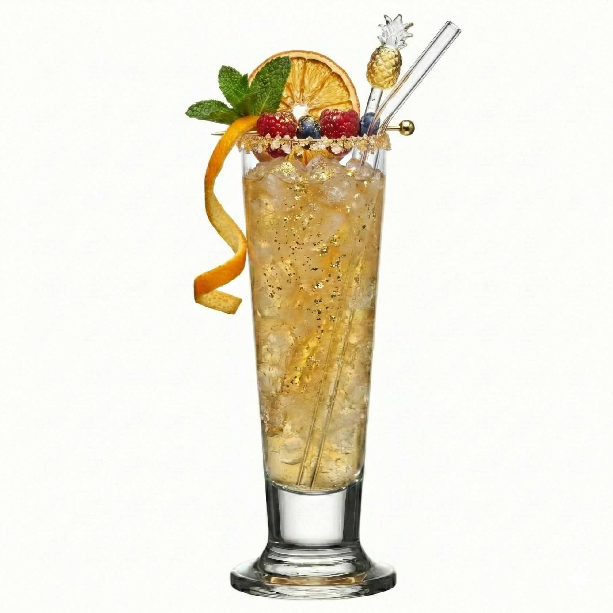 Bev Tek 14 oz Pilsner Glass - Tall-Footed - 2 1/2" x 2 1/2" x 9 1/2" - 12 count box