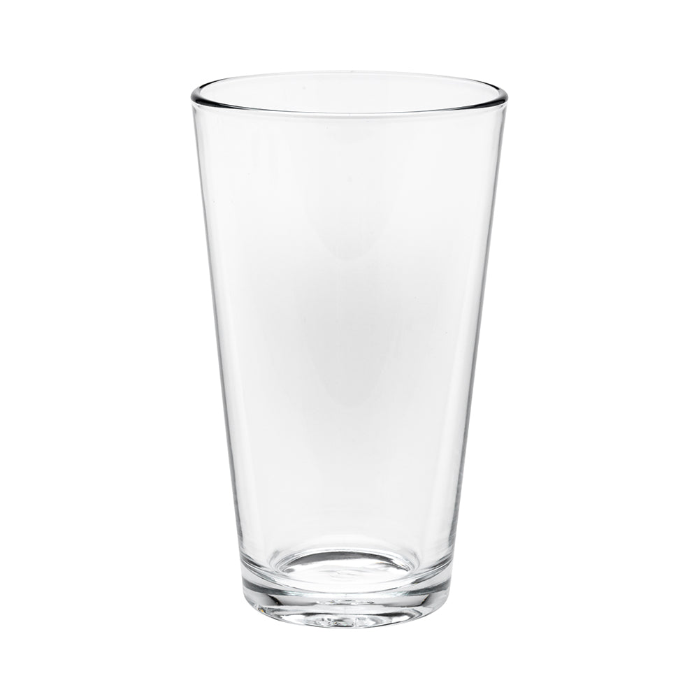 Bev Tek 16 oz Conical Pint Glass - 3 1/2" x 3 1/2" x 5 3/4" - 12 count box