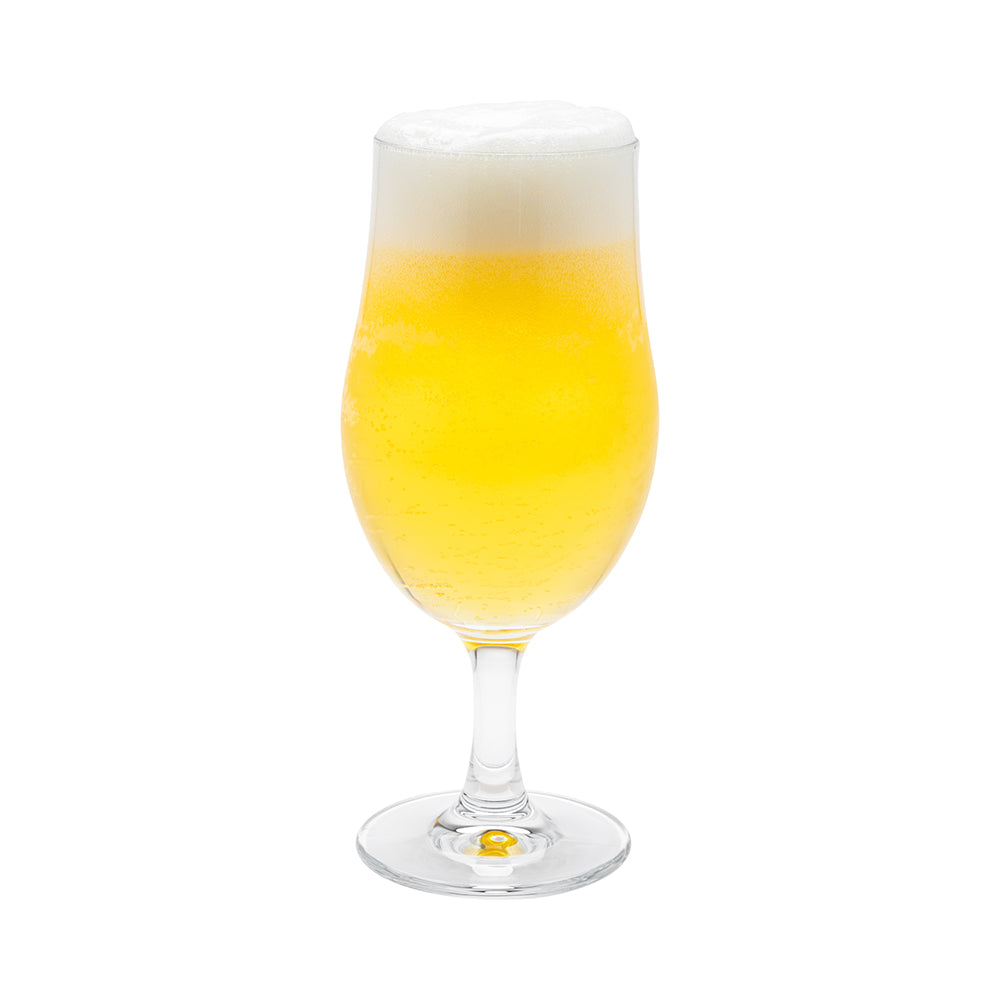 Bev Tek 18 oz Beer Glass - Stemmed, Pilsner - 3 1/2" x 3 1/2" x 8" - 6 count box