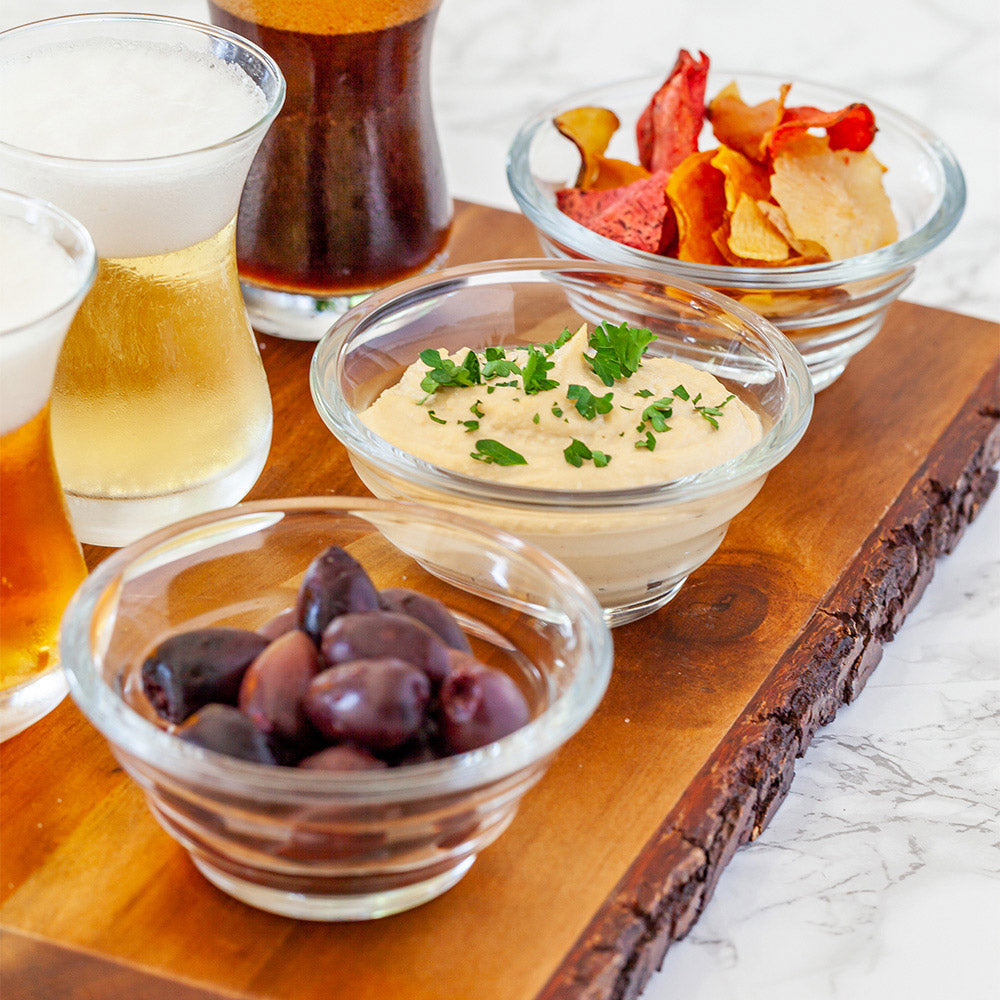 Vetri 5 oz Glass Strata Small Tasting Bowl - 4" x 4" x 1 3/4" - 6 count box