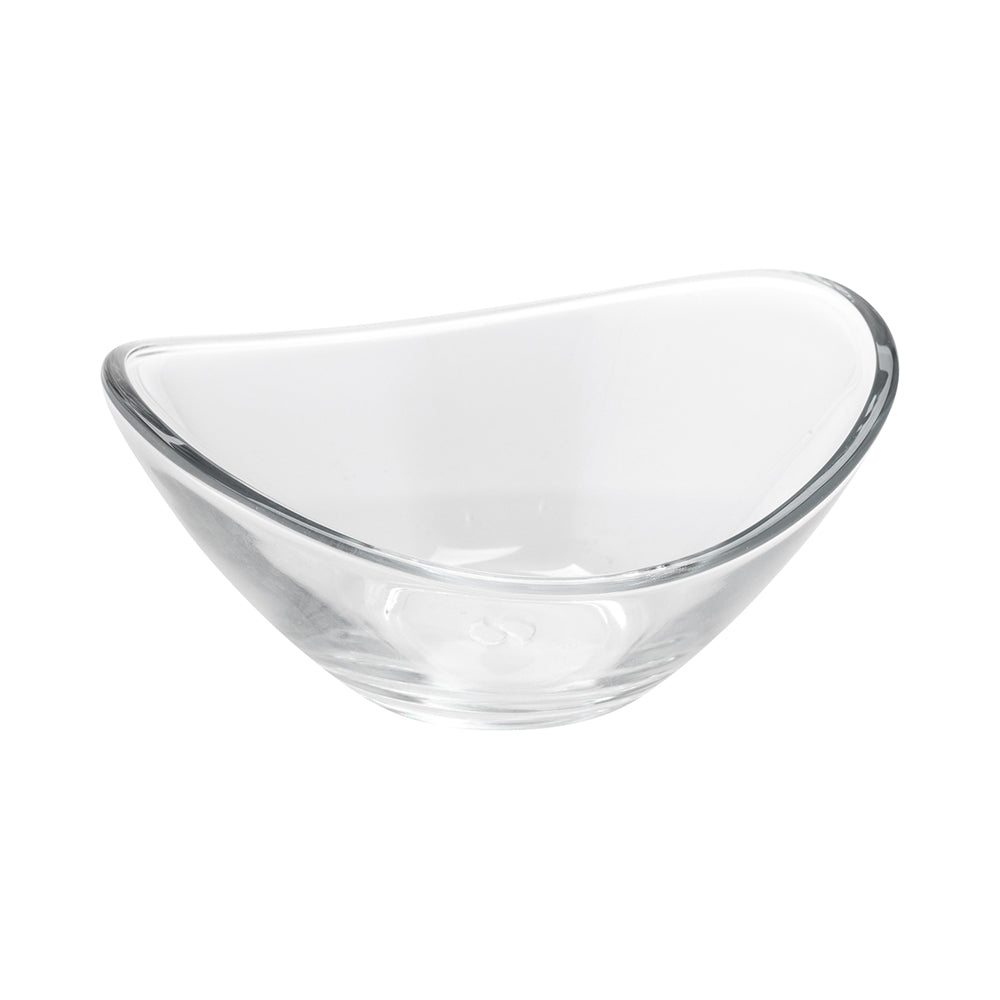 Mini Serve 5 oz Glass Lunato Mini Dessert Bowl - 4 1/4" x 3 3/4" x 2" - 60 count box
