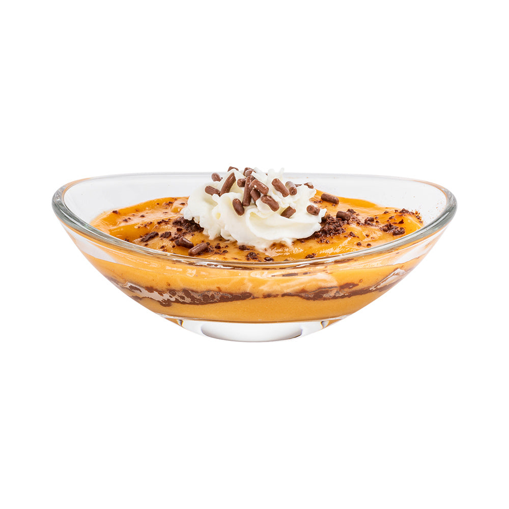 Mini Serve 2 oz Glass Ellipse Mini Tasting Bowl - 3 3/4" x 2 1/4" x 1" - 60 count box