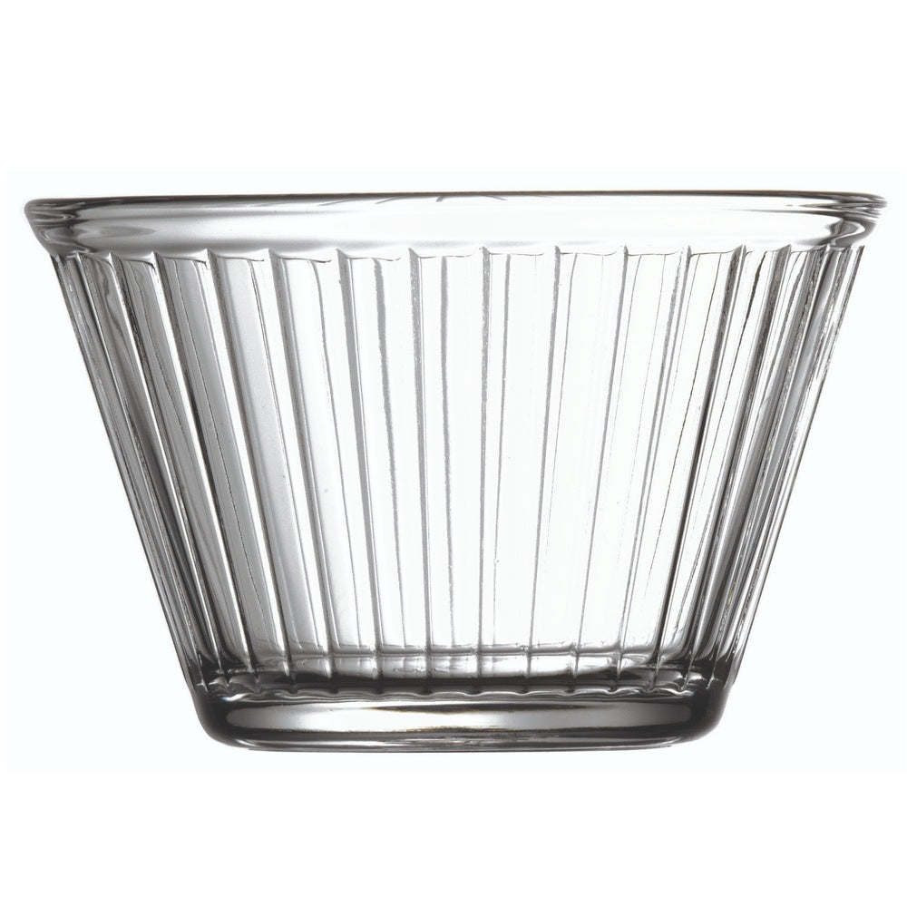 Vetri 6 oz Glass Small Bowl - Fluted - 3 1/2" x 3 1/2" x 2 1/4" - 6 count box