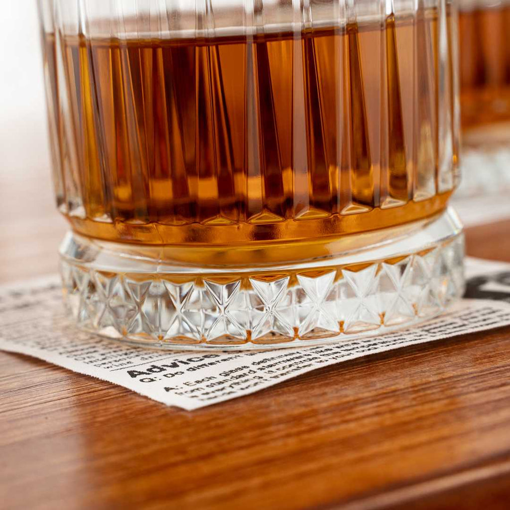 Elysia 12 oz Whiskey Glass - 3 1/4" x 3 1/4" x 3 3/4" - 6 count box