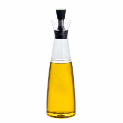 Forma Professional 17 oz Glass Oil Bottle - Borosilicate - 3" x 3" x 10 1/2" - 1 count box