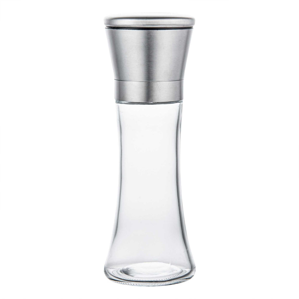 Vetri 6 oz Glass Salt / Pepper Grinder - with Lid - 1 3/4" x 1 3/4" x 5 3/4" - 1 count box