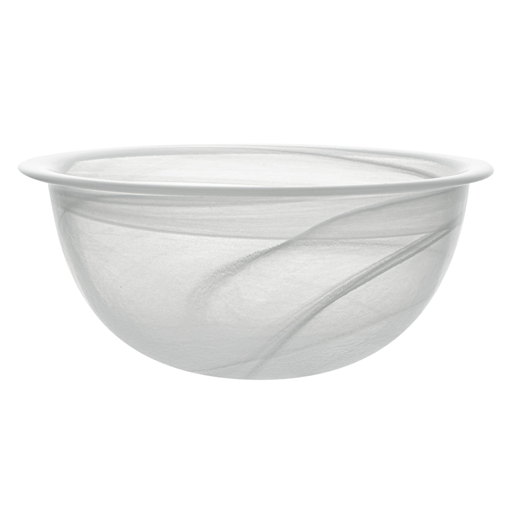 Vetri 16 oz Round White Glass Solar Bowl - 6" x 6" x 2 1/2" - 1 count box