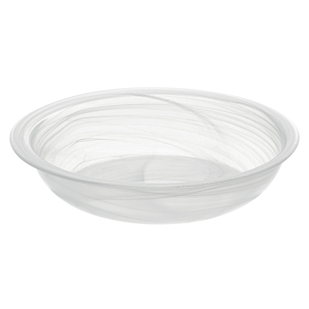 Vetri 24 oz Round White Glass Solar Bowl - 7 3/4" x 7 3/4" x 1 3/4" - 1 count box