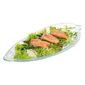 Vetri Clear Glass Leaf Serving Plate - 17" x 7 3/4" x 1 1/4" - 1 count box