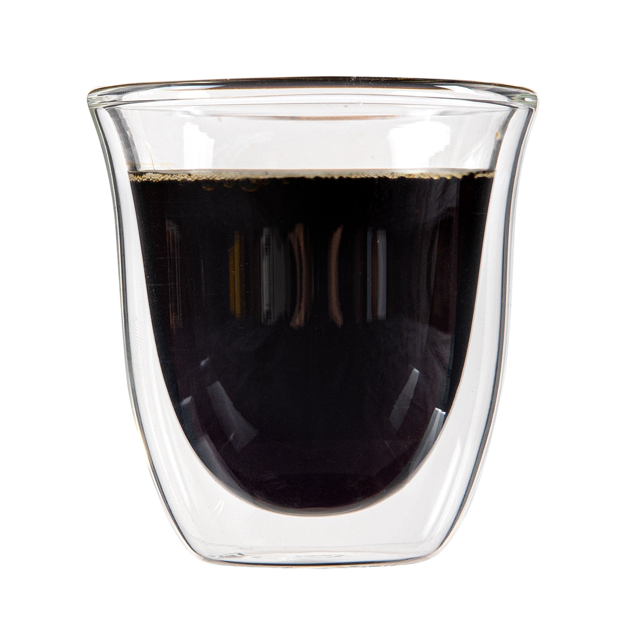 Forma Professional 3 oz Shot Glass / Espresso Cup - Double Wall, Borosilicate - 2 1/2'' x 2 1/2'' x 2 1/2'' - 2 count box
