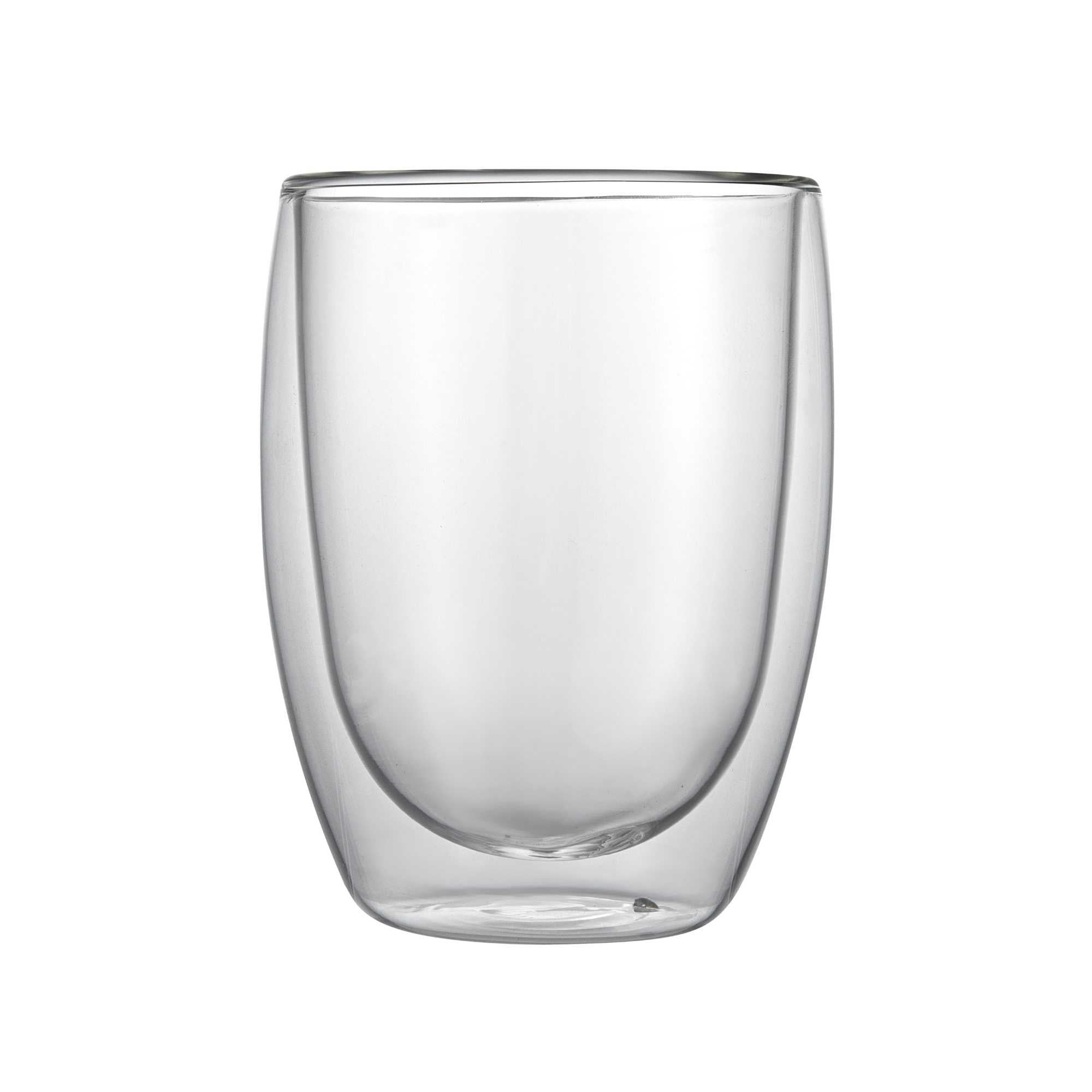 Forma Professional 12 oz Coffee Cup - Double Wall, Borosilicate - 3 1/4'' x 3 1/4'' x 4 3/4'' - 12 count box