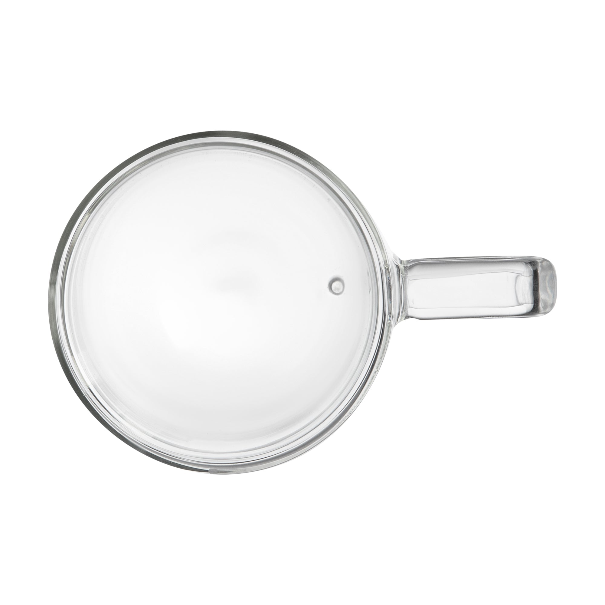 Forma Professional 10 oz Glass Coffee Mug - Double Wall, Borosilicate, with Handle - 3'' x 3'' x 4 1/4'' - 2 count box