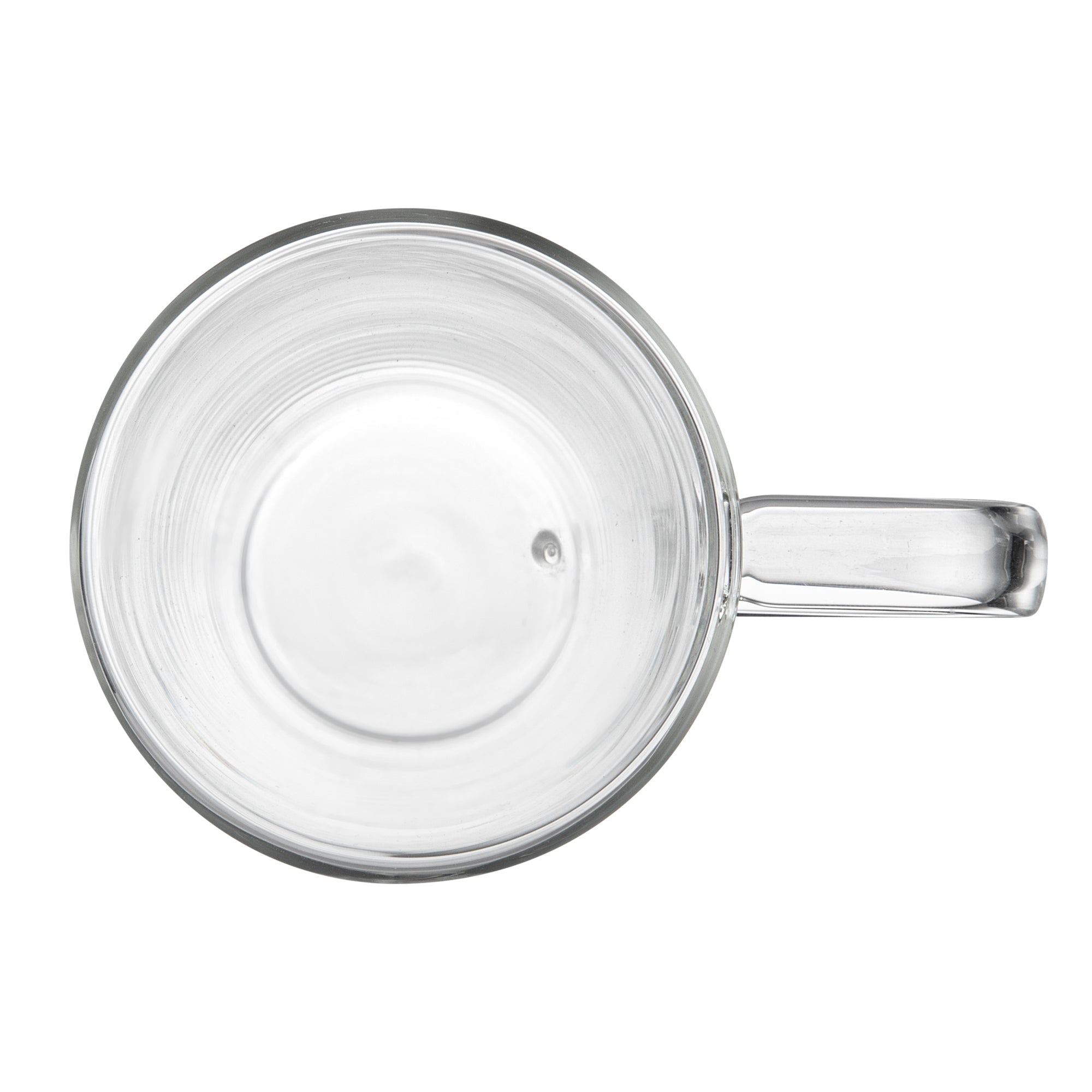 Forma Professional 5 oz Glass Mug - Double Wall, Borosilicate, with Handle - 2 3/4" x 2 3/4" x 3 3/4" - 2 count box