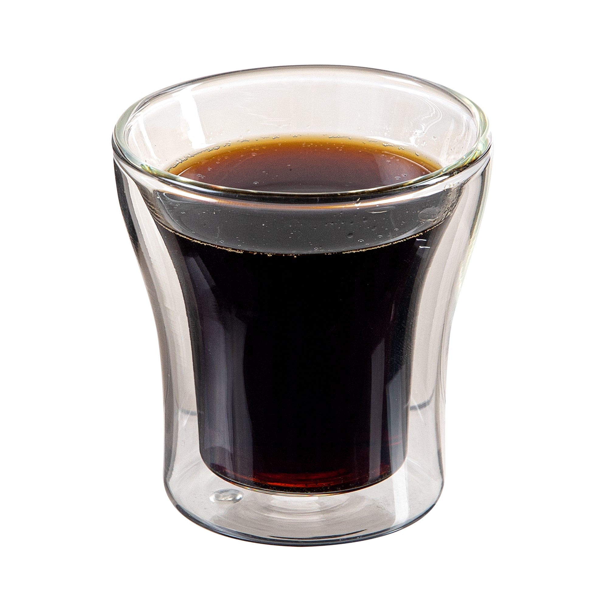 Forma Professional 3 oz Shot Glass / Espresso Cup - Double Wall, Borosilicate - 2 3/4'' x 2 3/4'' x 2 3/4'' - 12 count box