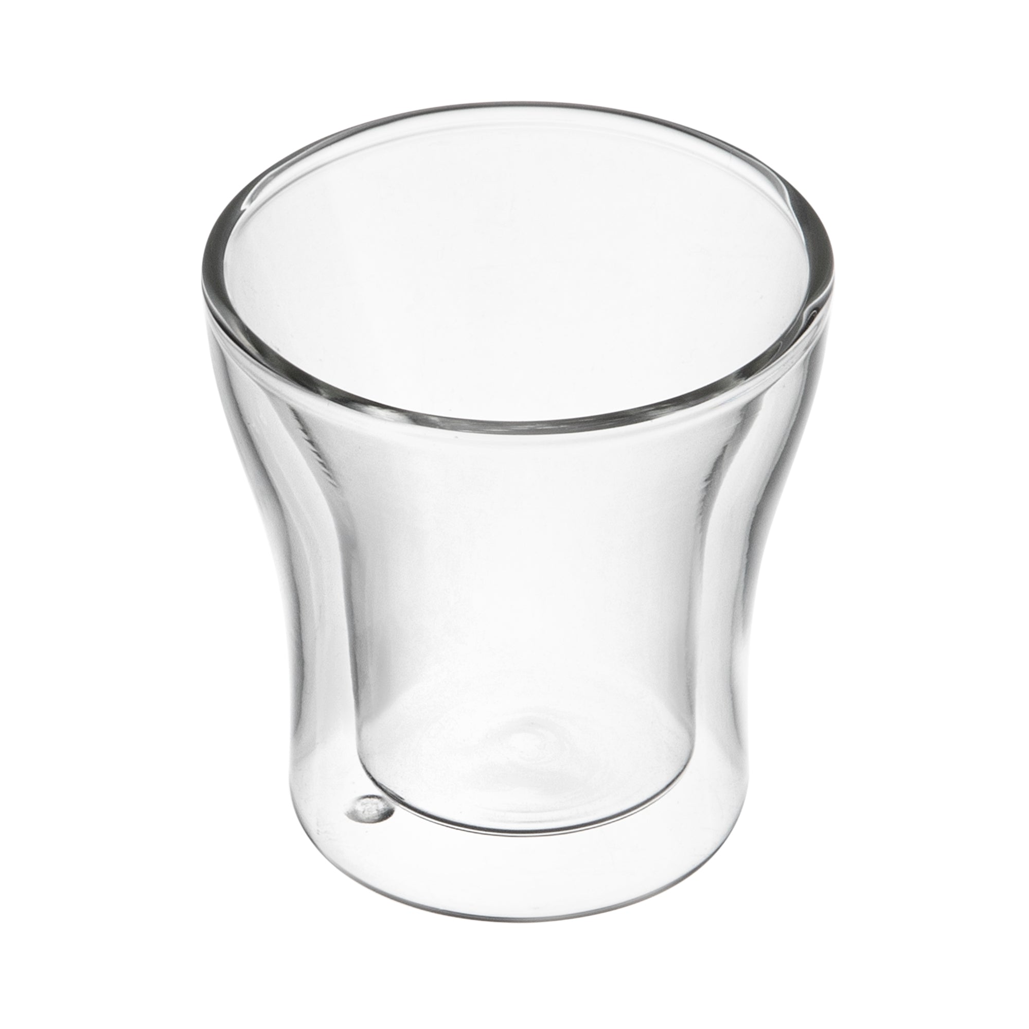 Forma Professional 3 oz Shot Glass / Espresso Cup - Double Wall, Borosilicate - 2 3/4'' x 2 3/4'' x 2 3/4'' - 12 count box