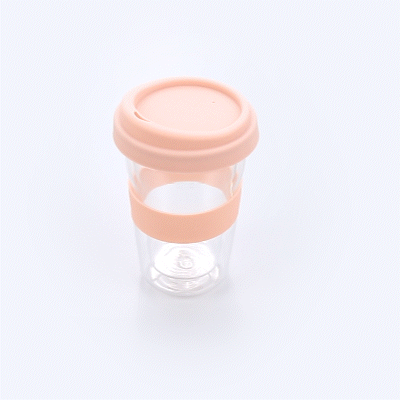 Forma Professional 14 oz Glass Travel Mug - Double Wall, Borosilicate, with Tan Lid and Sleeve - 10 count box
