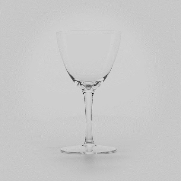 Vetri 7 oz Nick and Nora Glass - 3 1/4" x 3 1/4" x 6" - 6 count box