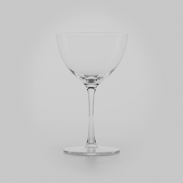 Vetri 8 oz Nick and Nora Glass - 3 3/4" x 3 3/4" x 6" - 24 count box