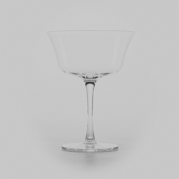 Vetri 13 oz Flared Coupe Glass - 4 1/2" x 4 1/2" x 6" - 24 count box