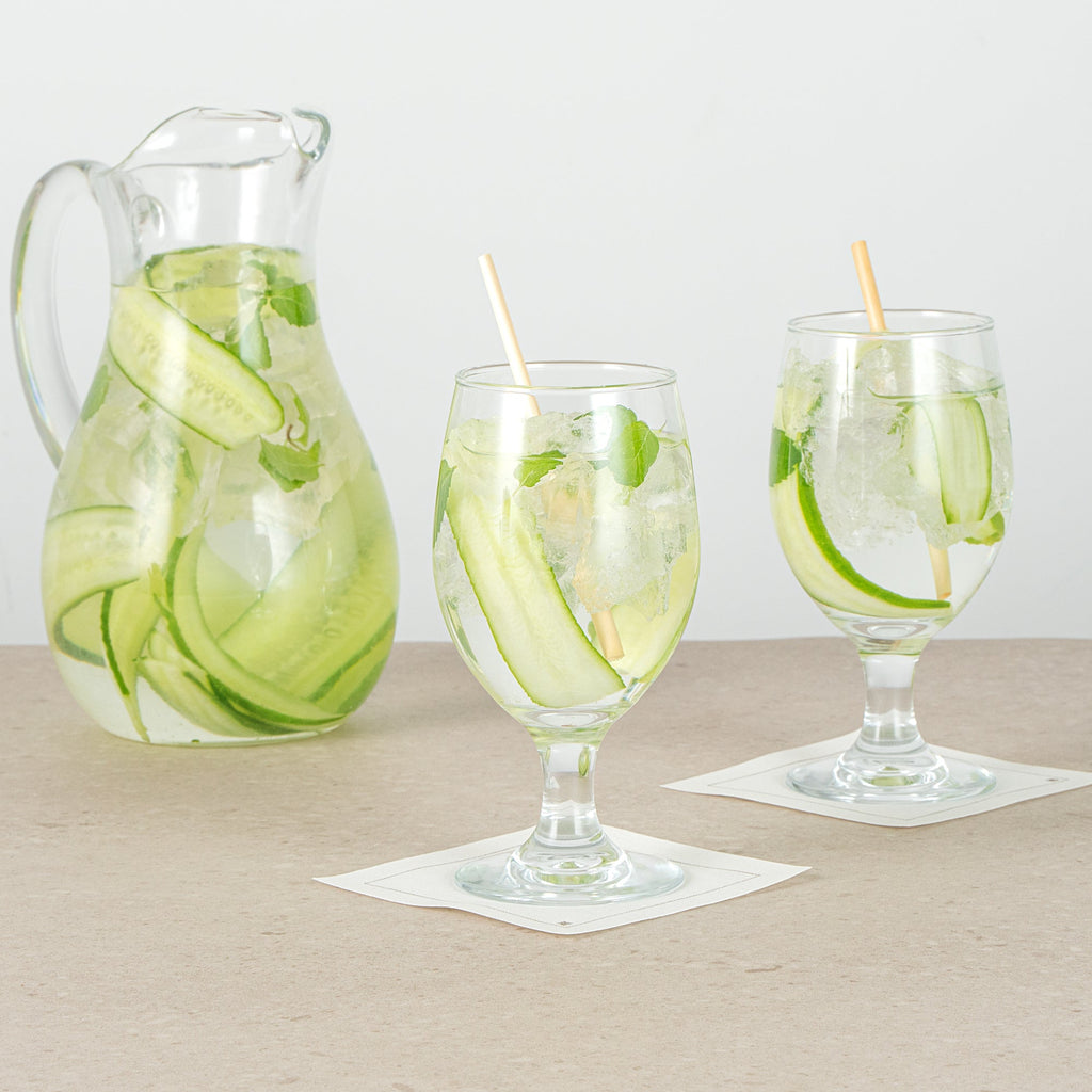 Vetri 14 oz Water Goblet Glass - 2 3/4" x 2 3/4" x 6 1/2" - 6 count box