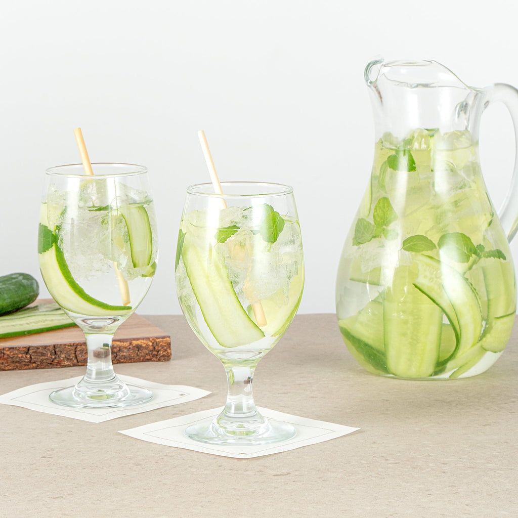 Vetri 14 oz Water Goblet Glass - 2 3/4" x 2 3/4" x 6 1/2" - 24 count box