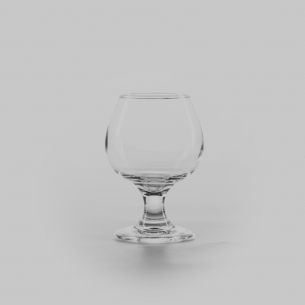 Vetri 6 oz Brandy / Spirits Tasting Snifter Glass - 2" x 2" x 4 1/4" - 6 count box