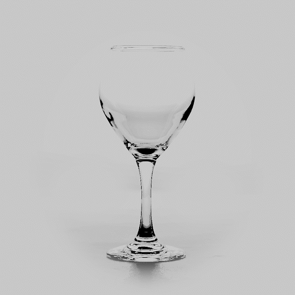 Vetri 11 oz All-Purpose Wine Glass - 2 1/2" x 2 1/2" x 7" - 6 count box