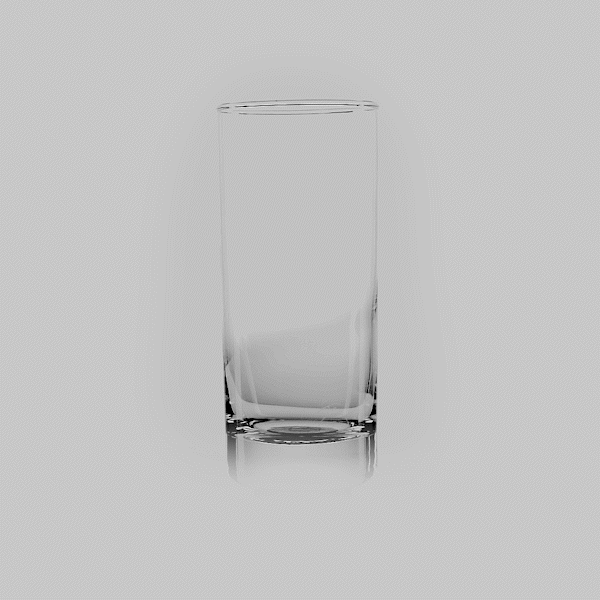 Vetri 12 oz Collins Glass - 2 1/2" x 2 1/2" x 6" - 6 count box