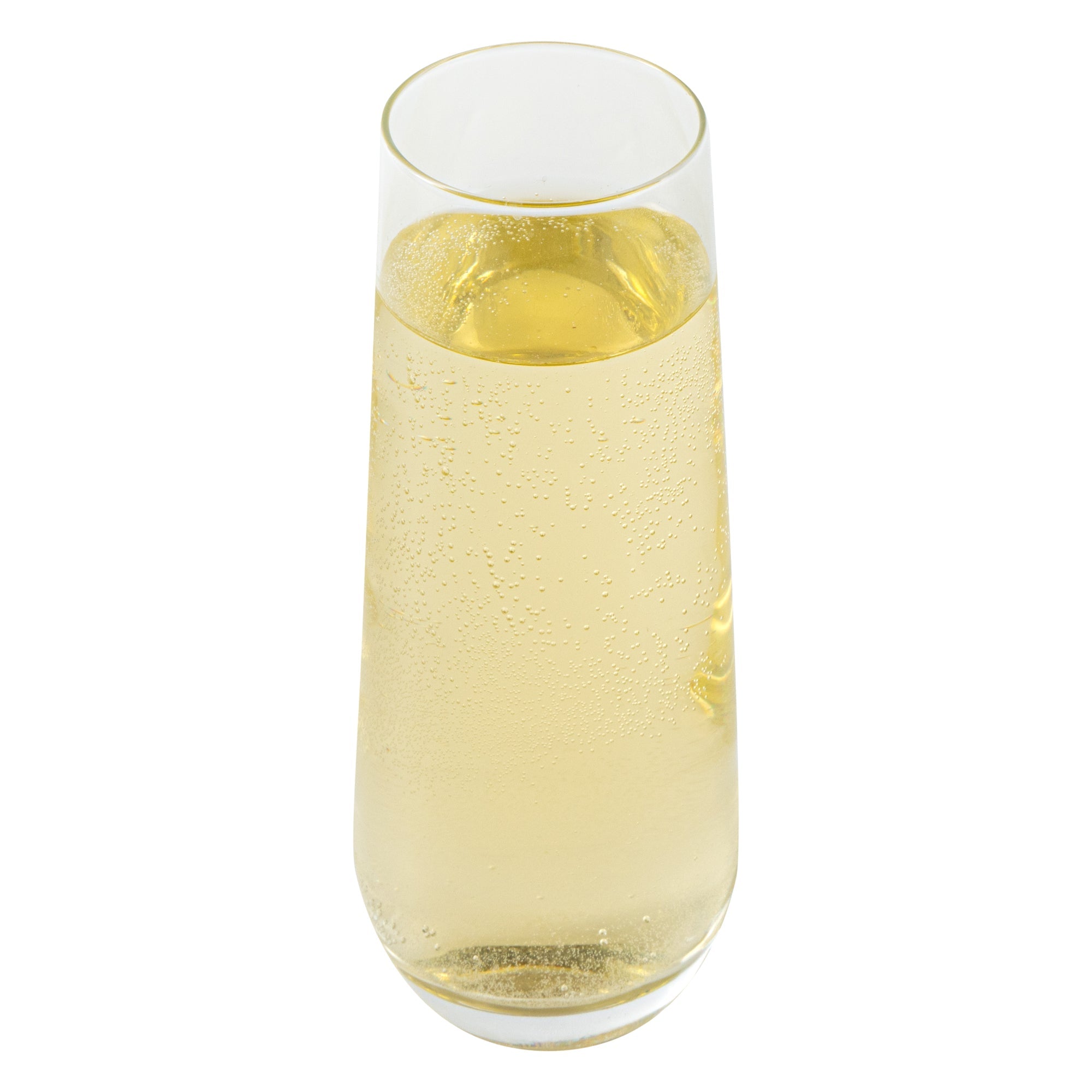 Vetri 10 oz Stemless Flute Glass - 1 3/4" x 1 3/4" x 6 1/4" - 6 count box