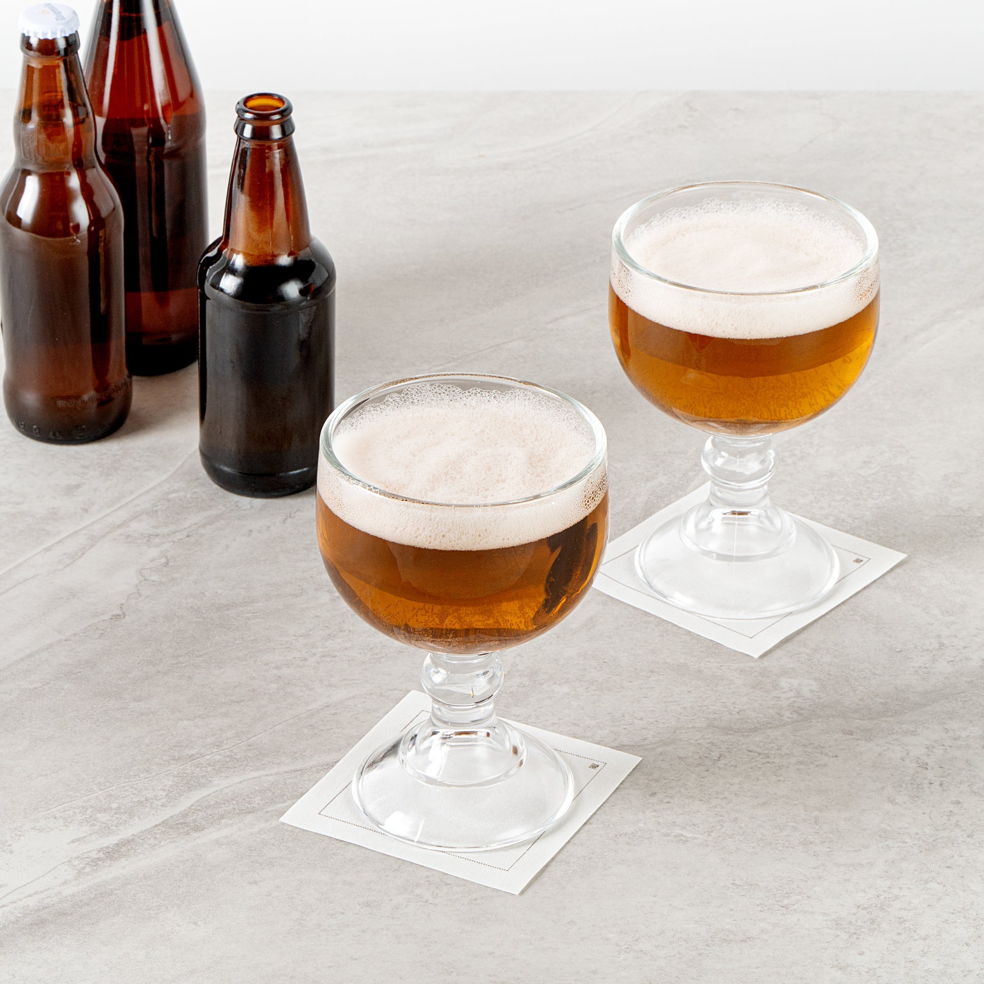 Vetri 18 oz Schooner Glass - 4 1/2" x 4 1/2" x 7" - 6 count box