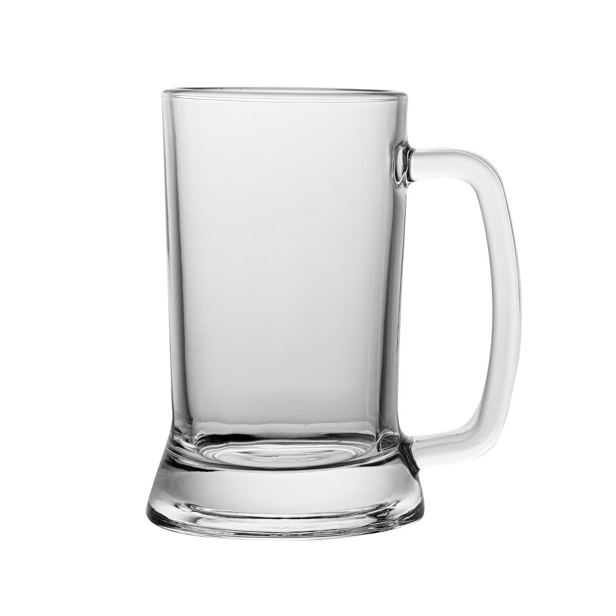 Vetri 16 oz Beer Mug Glass - 3 1/4" x 3 1/4" x 5 3/4" - 6 count box