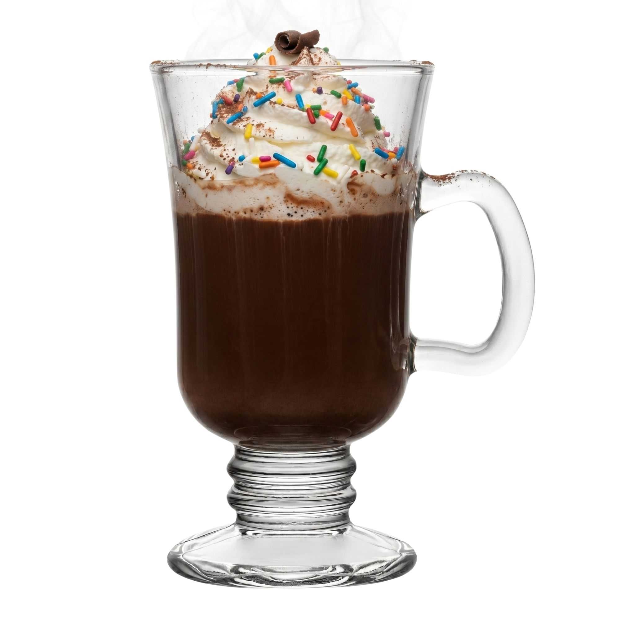 Vetri 9 oz Irish Coffee Mug Glass - 4 1/4" x 3" x 5 1/2" - 6 count box