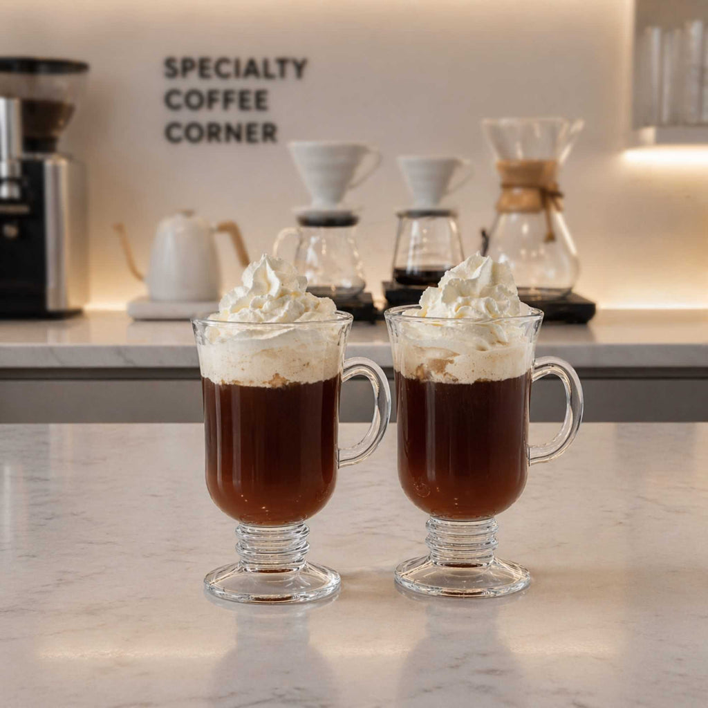 Vetri 9 oz Irish Coffee Mug Glass - 4 1/4" x 3" x 5 1/2" - 6 count box