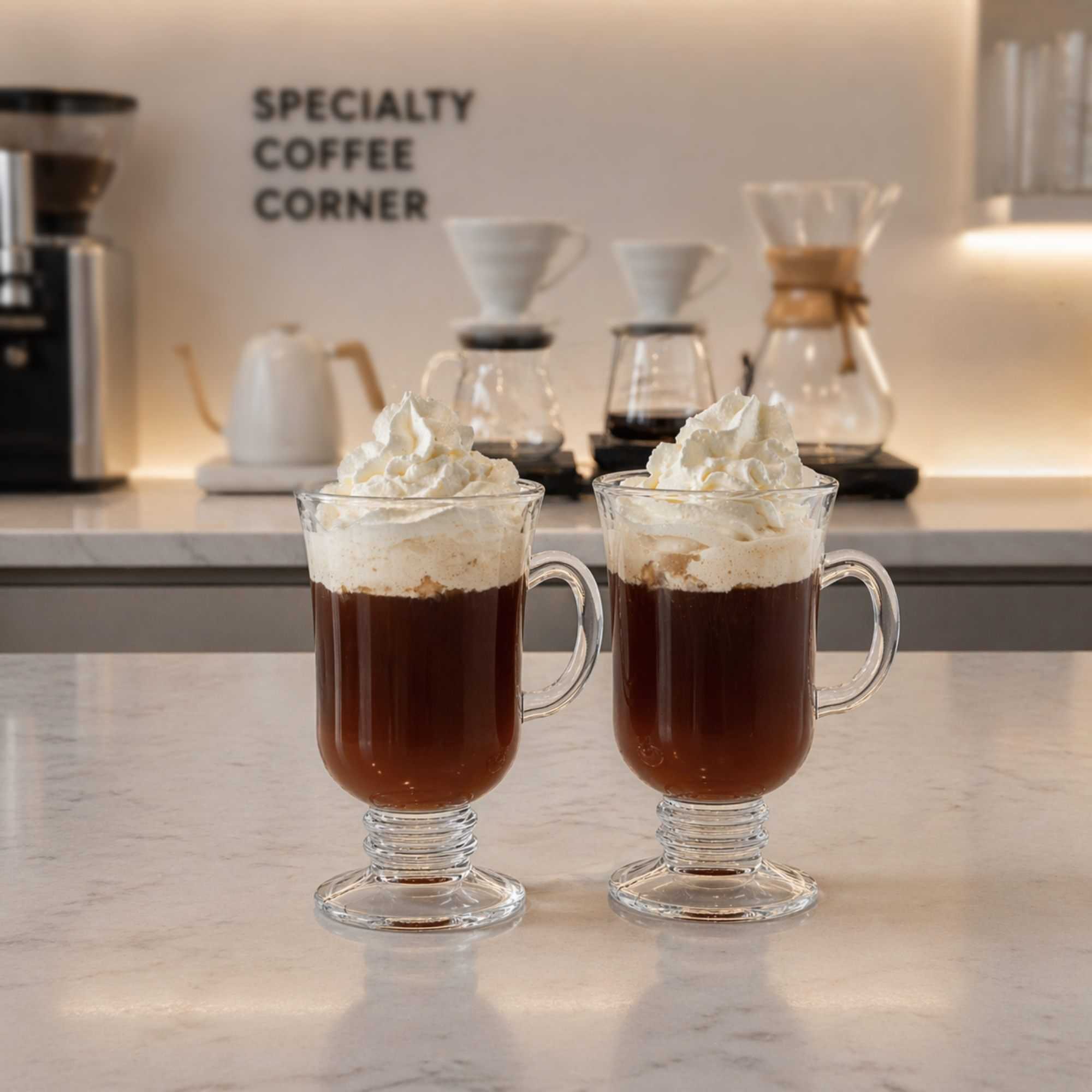 Vetri 9 oz Irish Coffee Mug Glass - 4 1/4" x 3" x 5 1/2" - 6 count box