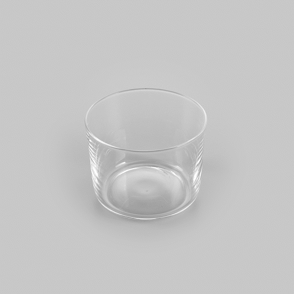 Vetri 8 oz Spanish Rocks Glass / Tumbler - 3 1/4" x 3 1/4" x 2 1/2" - 6 count box