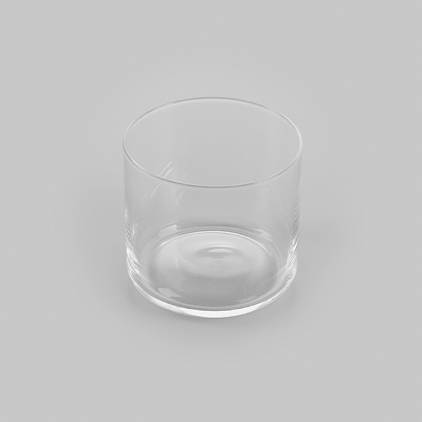 Vetri 13 oz Spanish Double Rocks Glass / Tumbler - 3 1/2" x 3 1/2" x 3 1/4" - 24 count box