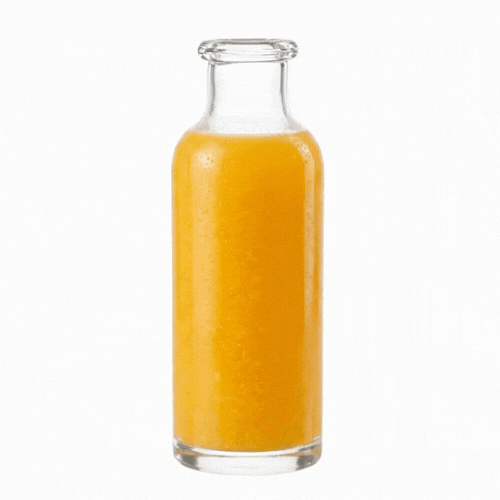Vetri 40 oz Glass Water Bottle - 3 1/2" x 3 1/2" x 9 3/4" - 6 count box
