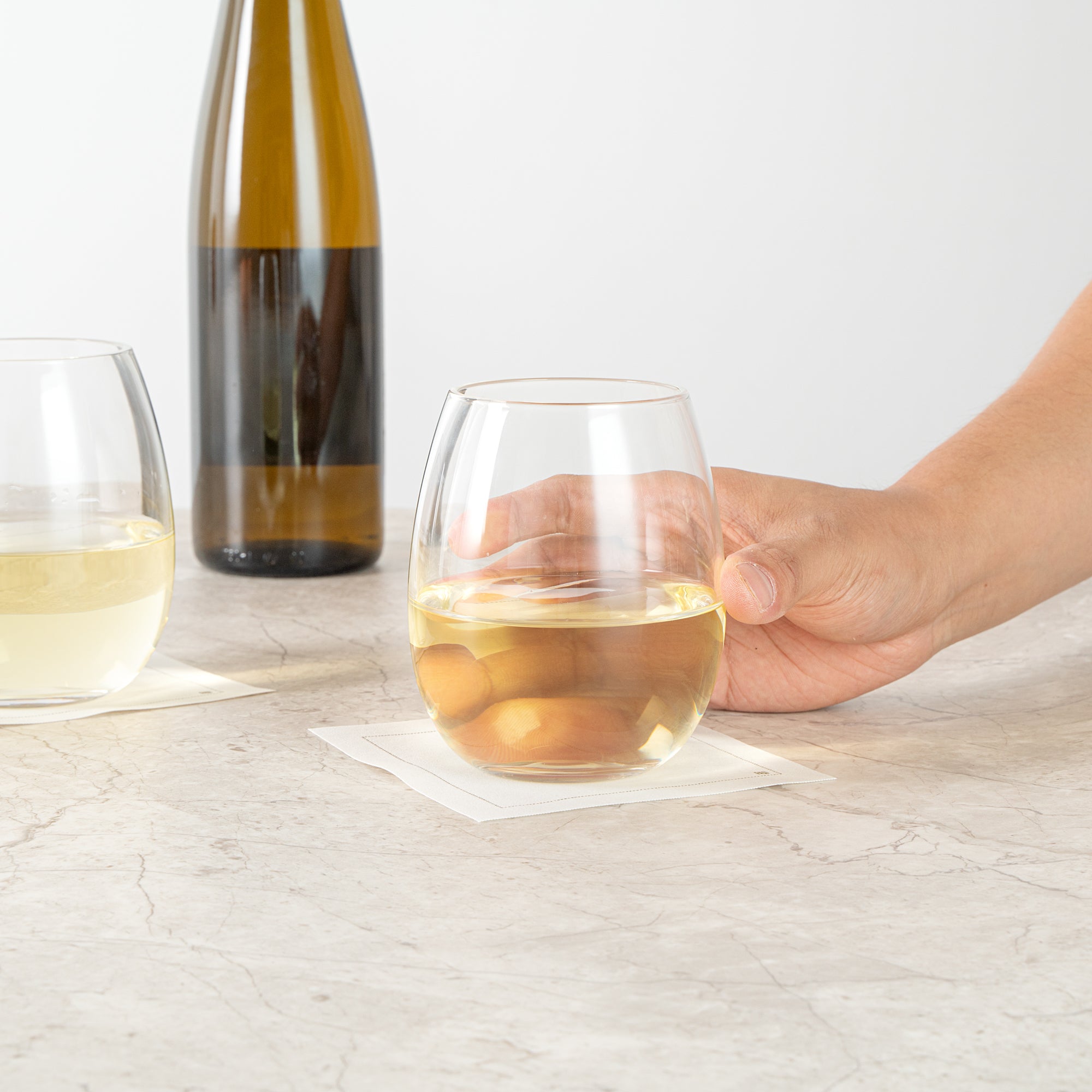 Vetri 15 oz Stemless Wine Glass - 3 3/4" x 3 3/4" x 4 1/4" - 6 count box