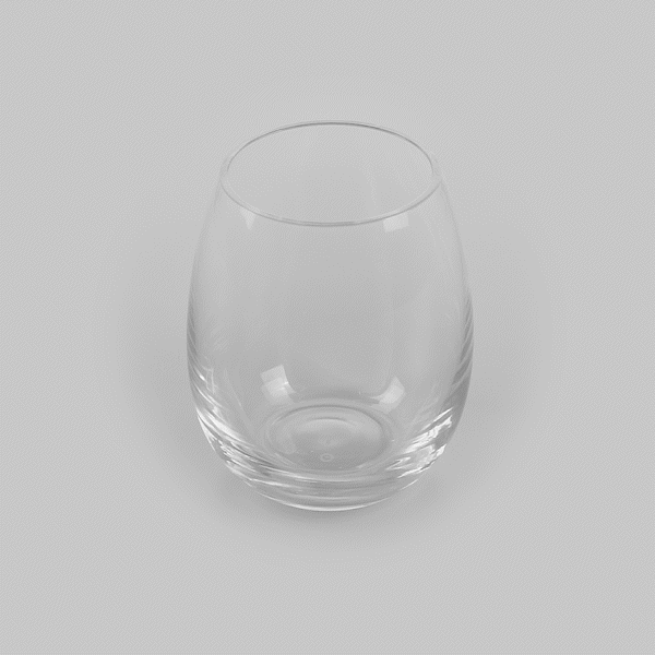 Vetri 15 oz Stemless Wine Glass - 3 3/4" x 3 3/4" x 4 1/4" - 24 count box