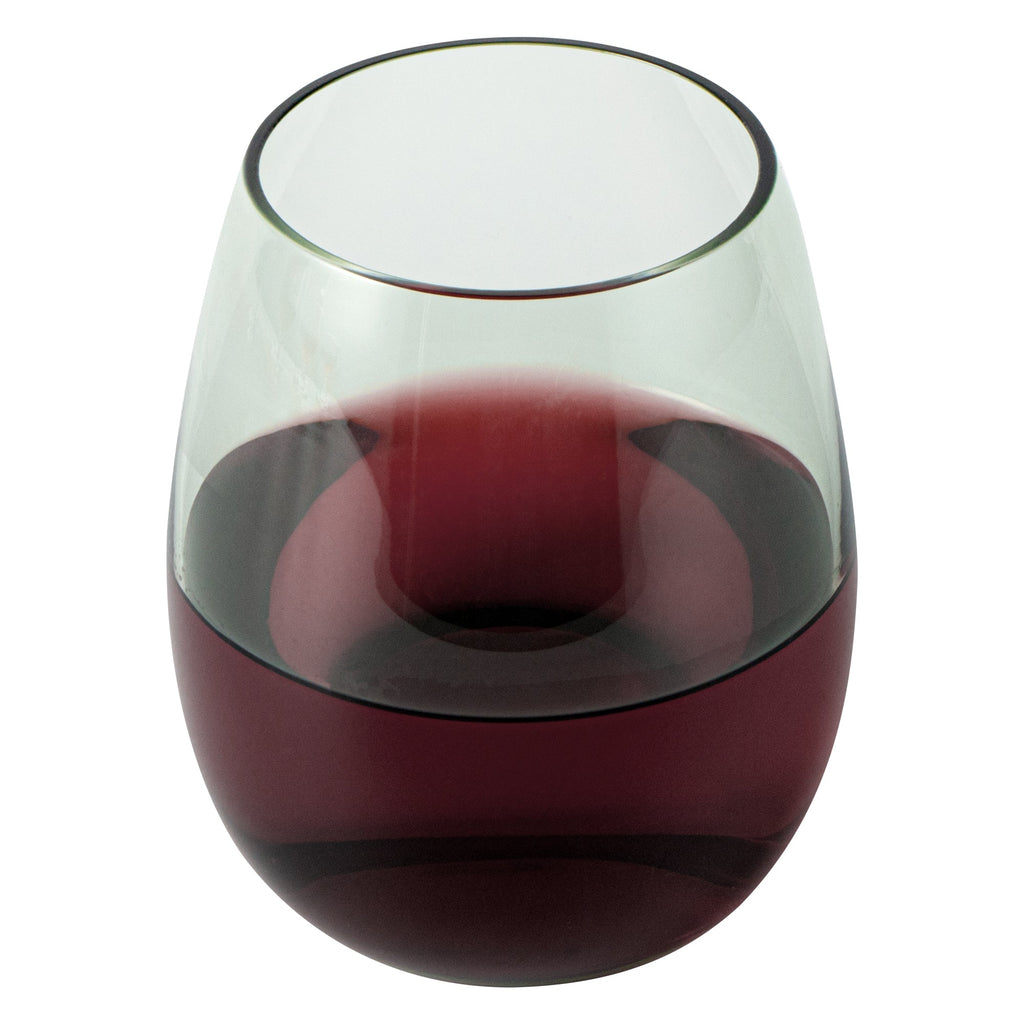 Vetri 15 oz Green Stemless Wine Glass - 3 3/4" x 3 3/4" x 4 1/4" - 24 count box