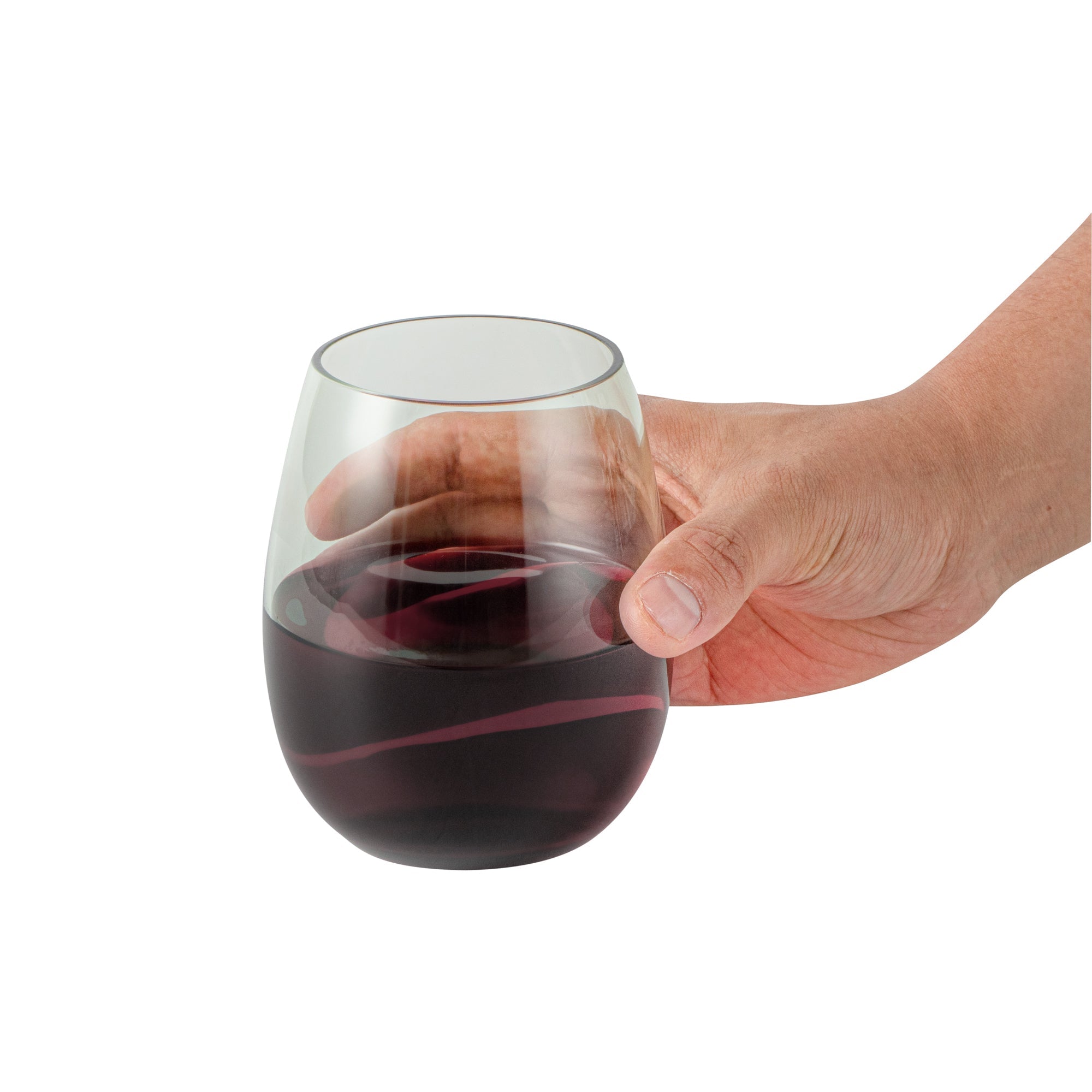 Vetri 15 oz Green Stemless Wine Glass - 3 3/4" x 3 3/4" x 4 1/4" - 24 count box