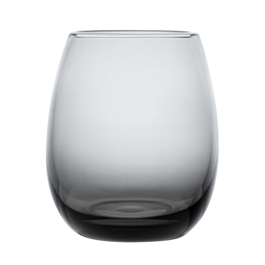 Vetri 15 oz Gray Stemless Wine Glass - 3 3/4" x 3 3/4" x 4 1/4" - 6 count box