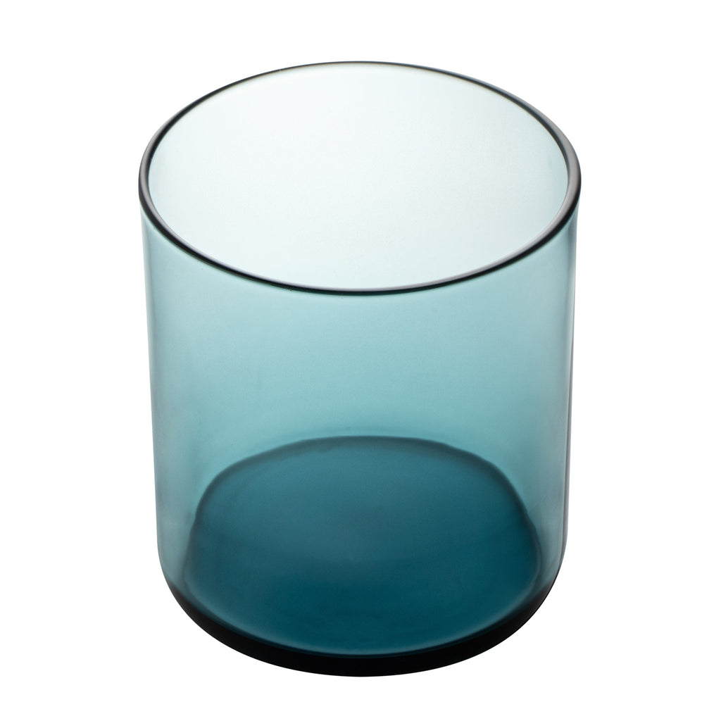 Vetri 10 oz Blue Rocks / Old Fashioned Glass - 3 1/4" x 3 1/4" x 3 1/2" - 6 count box