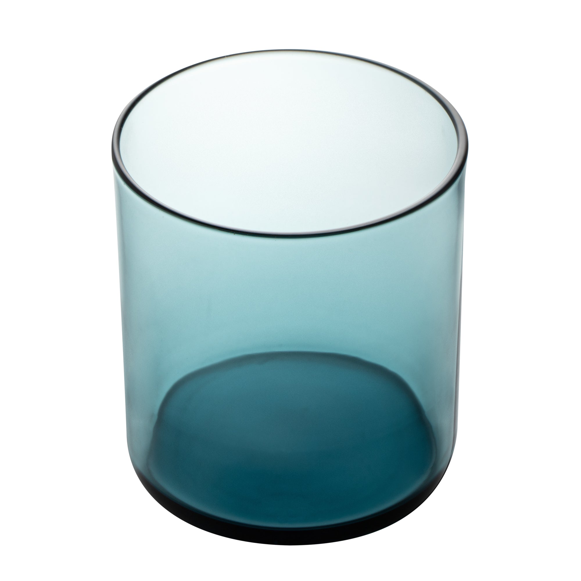 Vetri 10 oz Blue Rocks / Old Fashioned Glass - 3 1/4" x 3 1/4" x 3 1/2" - 6 count box