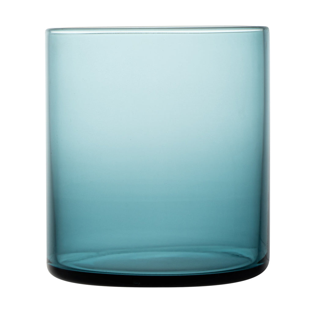 Vetri 10 oz Blue Rocks / Old Fashioned Glass - 3 1/4" x 3 1/4" x 3 1/2" - 24 count box