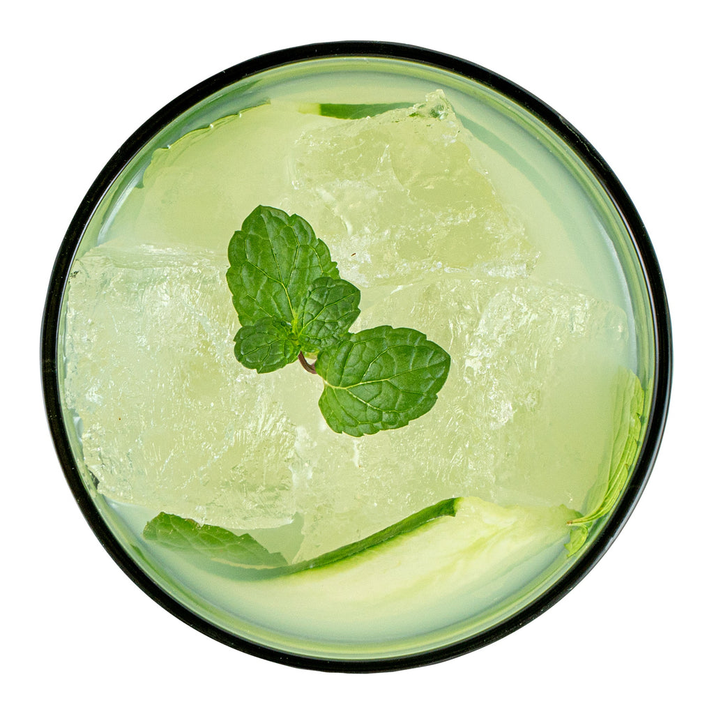 Vetri 10 oz Green Rocks / Old Fashioned Glass - 3 1/4" x 3 1/4" x 3 1/2" - 6 count box
