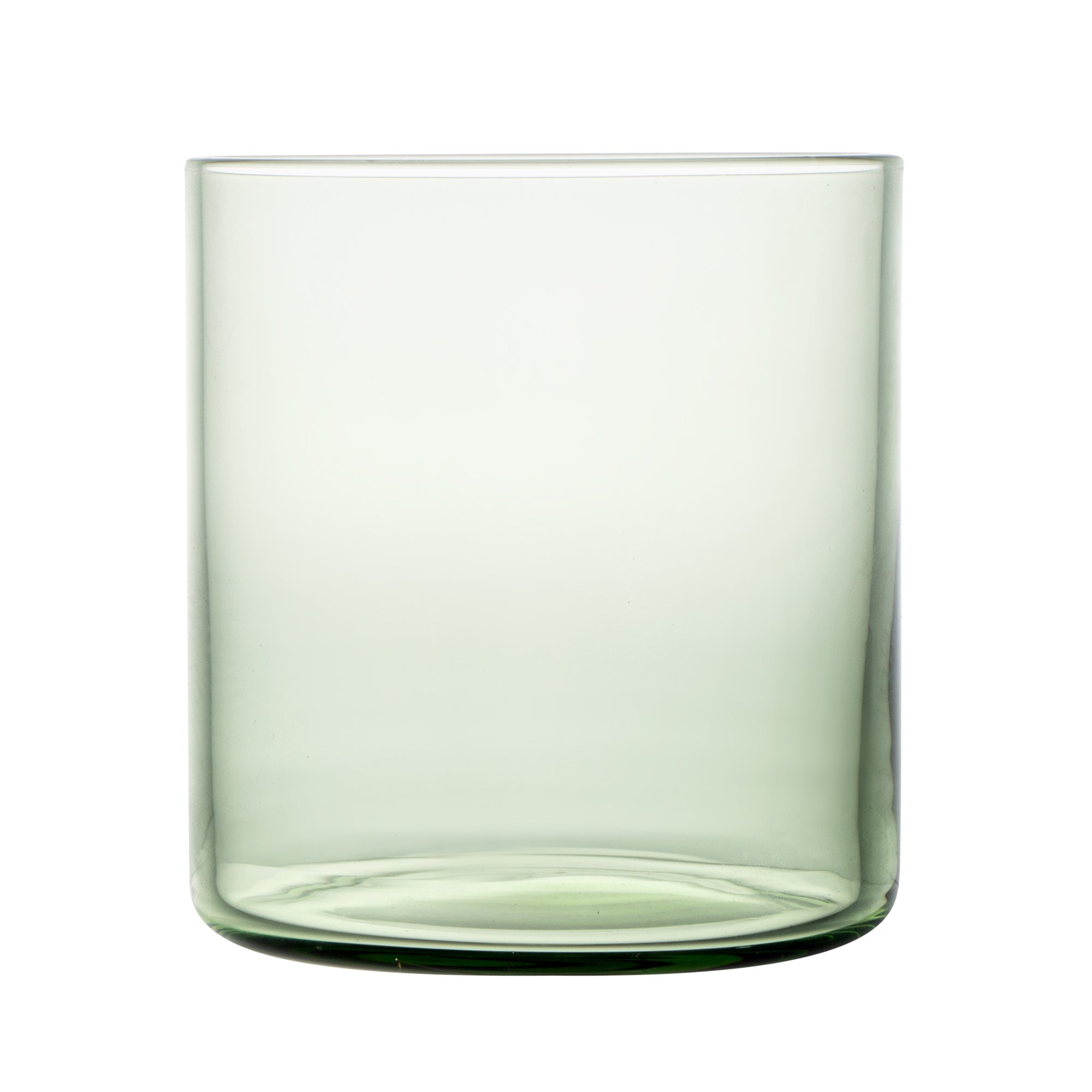 Vetri 10 oz Green Rocks / Old Fashioned Glass - 3 1/4" x 3 1/4" x 3 1/2" - 6 count box