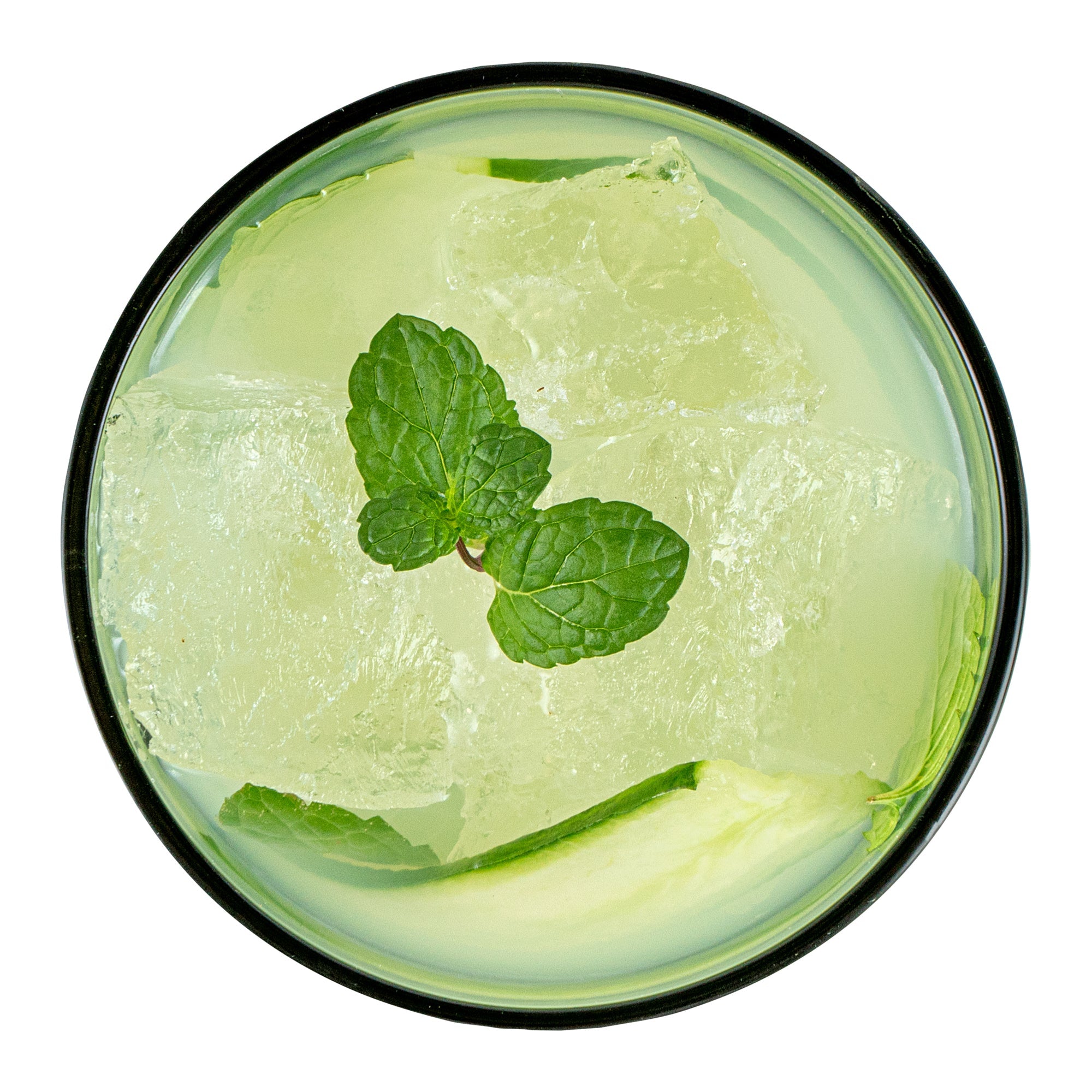 Vetri 10 oz Green Rocks / Old Fashioned Glass - 3 1/4" x 3 1/4" x 3 1/2" - 24 count box